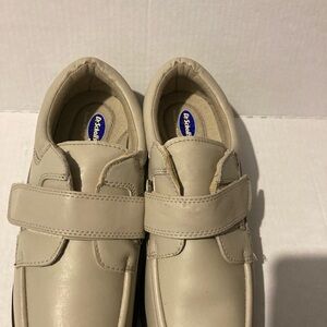 NWOT Dr. Scholls Man Leather Gel Cushion Beige Leather Loafers Size 11